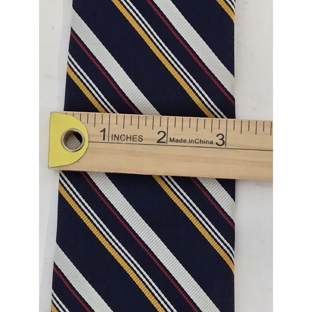 T. Foley Designs New York Tie 100% Silk Striped Business Office Formal
